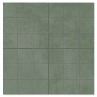 Mosaik Klinker <strong>Delicate</strong>  Grön Matt 30x30 (5x5) cm