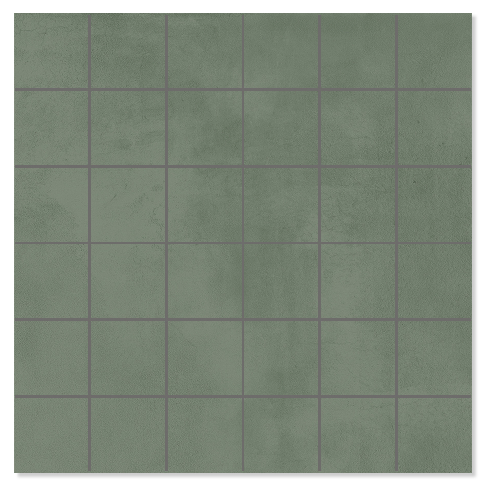 Mosaik Klinker Delicate Grön Matt 30x30 (5x5) cm