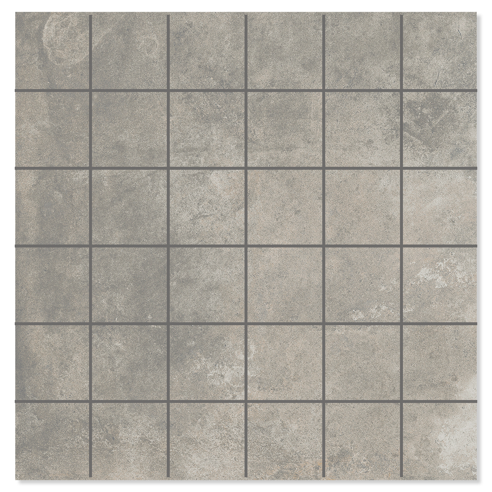 Mosaik Klinker Metalcraft Silver Matt 30x30 (5x5) cm