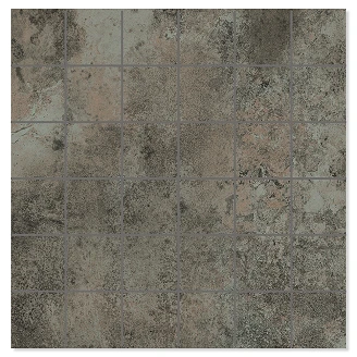 Mosaik Klinker <strong>Metalcraft</strong>  Mörkgrå Matt 30x30 (5x5) cm