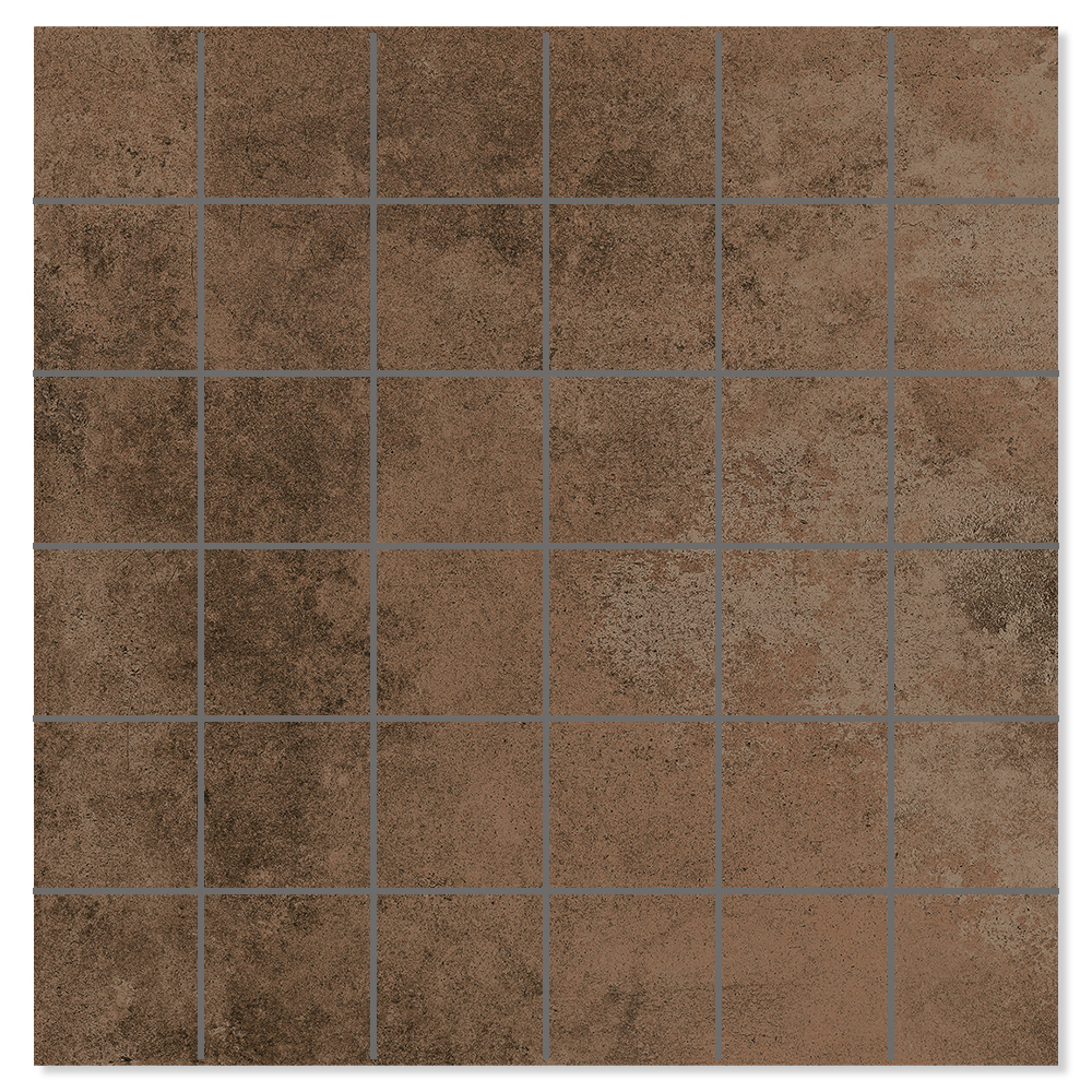 Mosaik Klinker Metalcraft Brons Matt 30x30 (5x5) cm