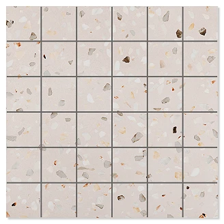 Mosaik Klinker <strong>Frammenti</strong>  Beige Matt 30x30 (5x5) cm