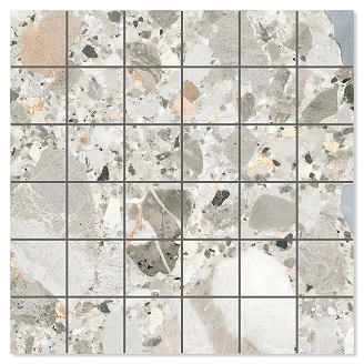 Mosaik Klinker <strong>Terrazzo Premio</strong>  Flerfärgad Matt 30x30 (5x5) cm