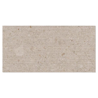 Klinker <strong>Rivela</strong>  Sand Linjär Matt-Relief 60x120 cm