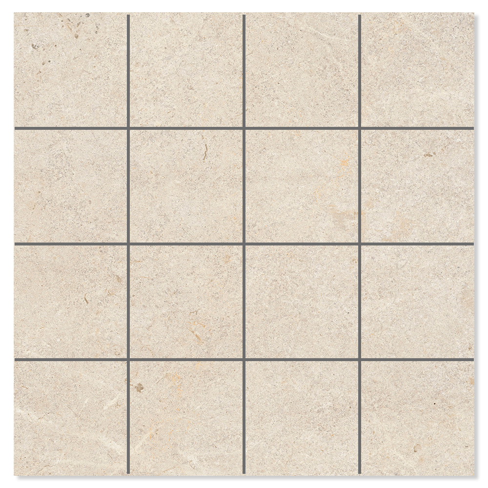 Mosaik Klinker Terva Beige Matt 30x30 (7x7) cm