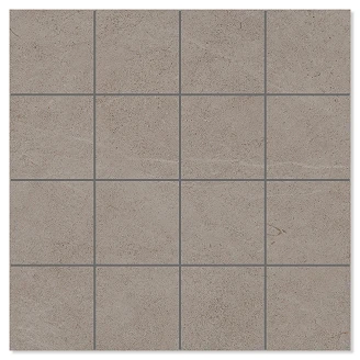 Mosaik Klinker <strong>Terva</strong>  Gråbeige Matt 30x30 (7x7) cm