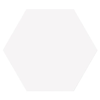 Hexagon Klinker <strong>Sekel</strong>  Vit Matt 15x17 cm