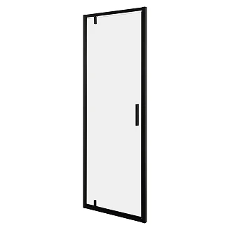 Duschdörr <strong>Solcore</strong>  80 cm Svart Matt Pivot