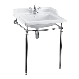 <strong>Burlington</strong>  Tvättställ Classic 50 cm Vit med Kromställning
