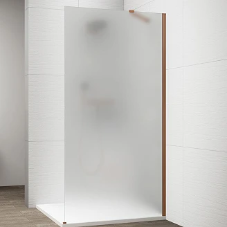 Duschvägg <strong>Otti</strong>  Brons Matt 8 mm 70x210 cm Bronsglas