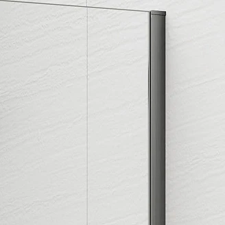 Duschvägg <strong>Otti</strong>  Grafitgrå Matt 8 mm 90x210 cm Bronsglas