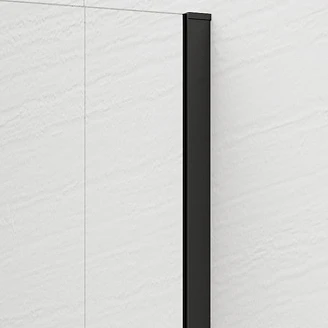 Duschvägg <strong>Otti</strong>  Svart Matt 8 mm 120x210 cm Bronsglas