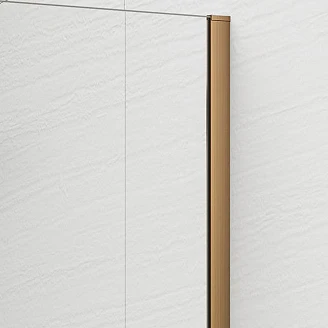 Duschvägg <strong>Otti</strong>  Brons Matt 8 mm 120x210 cm Bronsglas