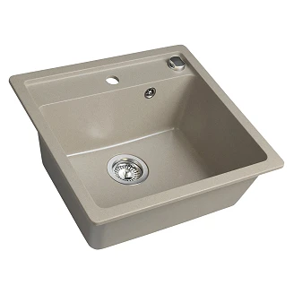 Granit Diskho <strong>Stoneford</strong>  Beige Matt 53x50 cm med Vattenlås