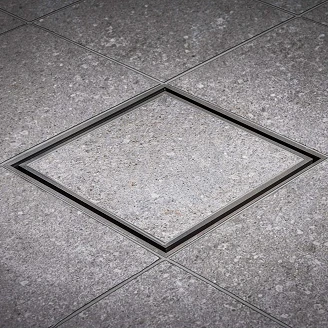 Golvbrunnssil <strong>Tile In Frame</strong>  200 Granit Matt
