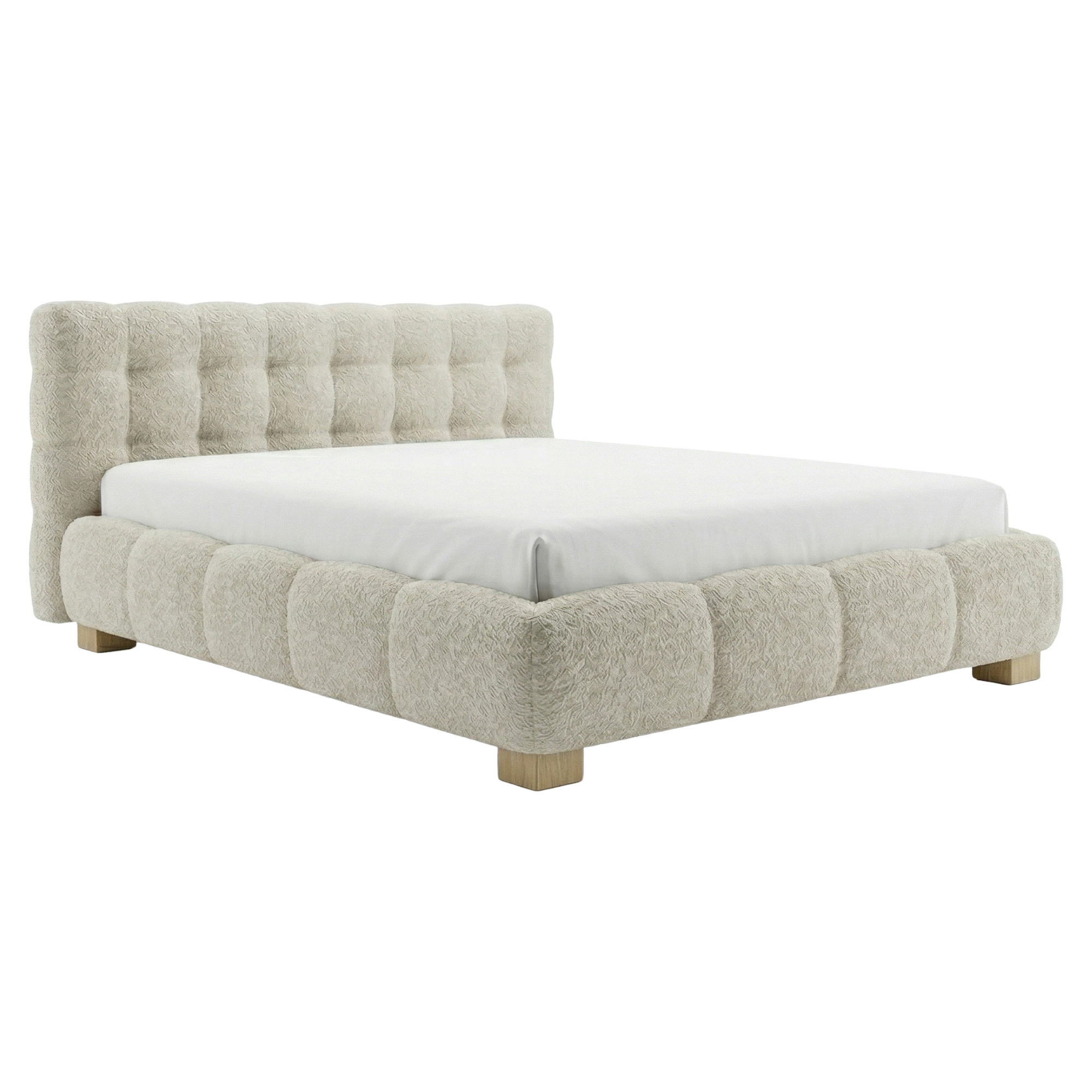 Sängram Belton Beige utan Förvaring 160x200 cm