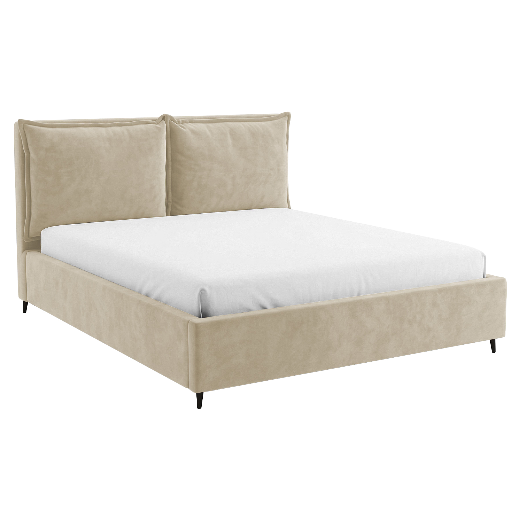 Sängram Clarmont Beige utan Förvaring 140x200 cm