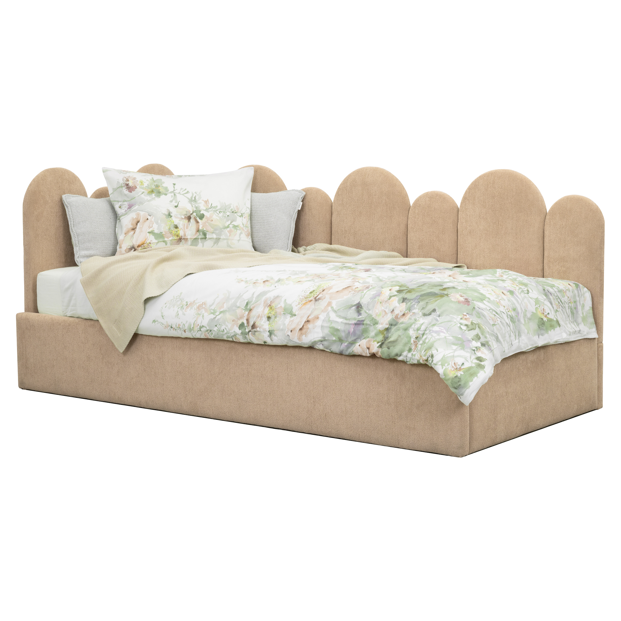 Sängram Florio Beige utan Förvaring 90x200 cm