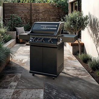 Köler Gasolgrill <strong>Krone</strong>  Compact PRO Svart med Extra Gjutjärnsgaller