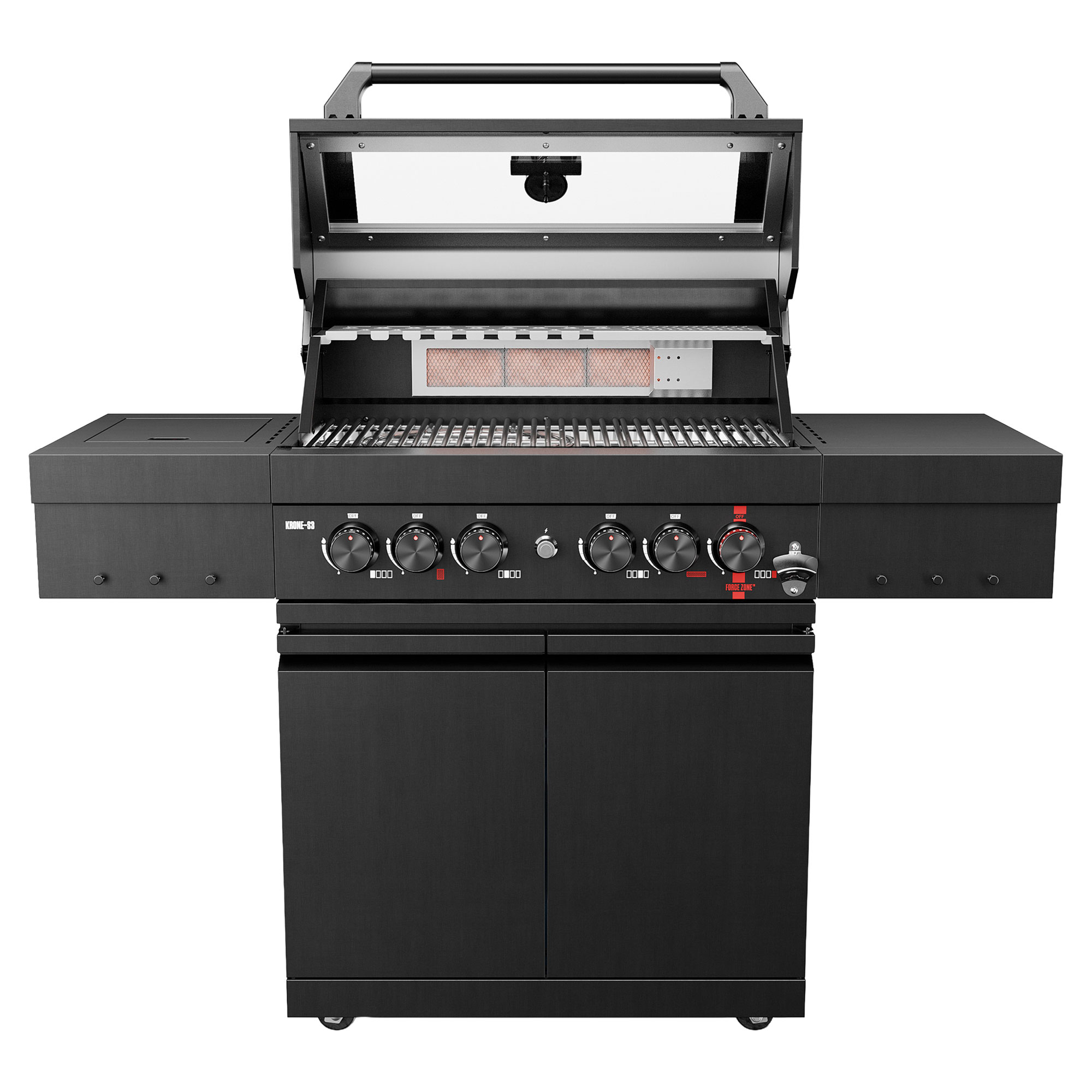 Köler Gasolgrill Krone Svart 147x147x120 cm