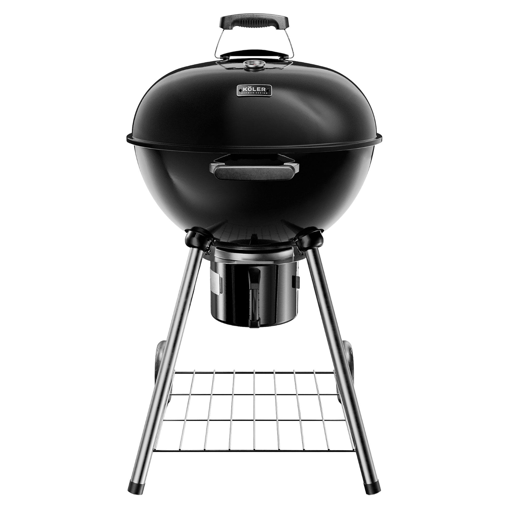 Köler Kolgrill Ember Ny Svart 59x59x103 cm