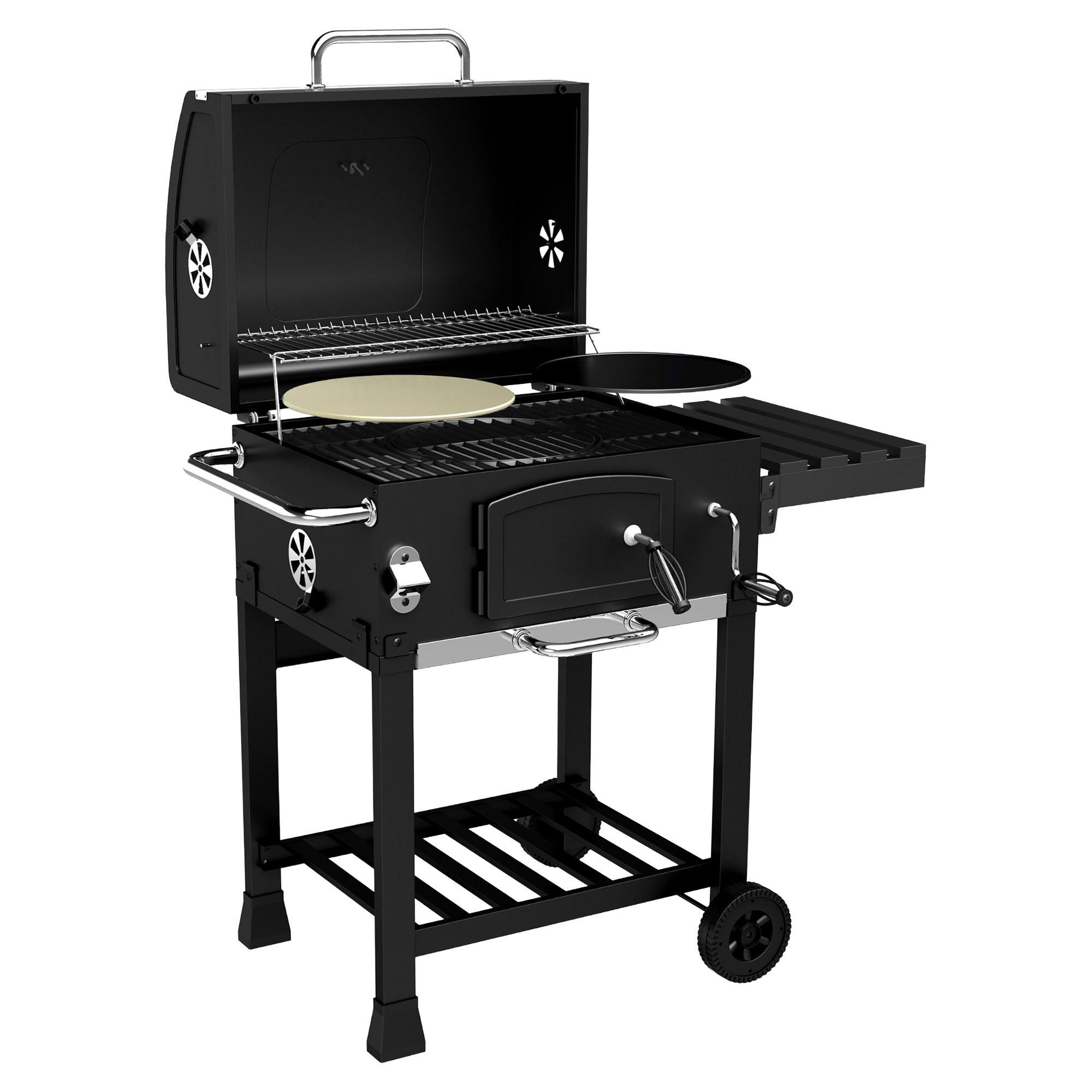 Köler Kolgrill Ember Ny CH1 Svart 61x61x105 cm