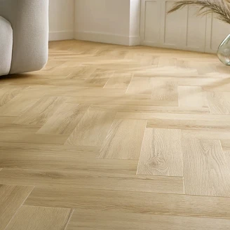 Arbiton Vinylgolv <strong>Amaron Herringbone</strong>  Princeton Oak-Trästruktur 14.8x59 cm