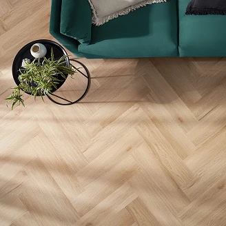 Arbiton Vinylgolv <strong>Amaron Herringbone</strong>  Harlow Oak 14.8x59 cm