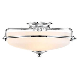 Quoizel Taklampa <strong>Griffin</strong>  Krom Ø 42 cm