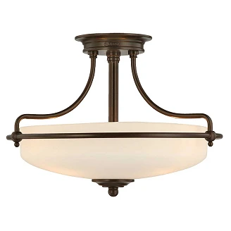 Quoizel Taklampa med Avstånd <strong>Griffin</strong>  Brons Ø 42 cm