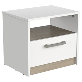 Sidobord <strong>Welton</strong>  Vit, Kronberg Ek 46x35 cm