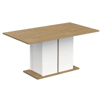 Matbord Axessa Vit, Hamilton Ek 160x90 cm