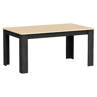 Matbord <strong>Varden</strong>  Mörkt Betong, Artisan Ek 205x90 cm
