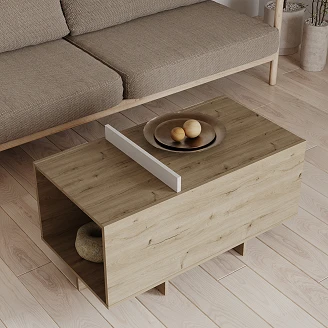Soffbord Levio Vit, Royal Ek 91x48 cm