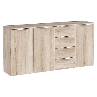 Skänk Skand Kronberg Ek, 3 Dörrar, 4 Lådor 159x37 cm