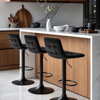 Barstol <strong>Kynto</strong>  Svart 62-84 cm
