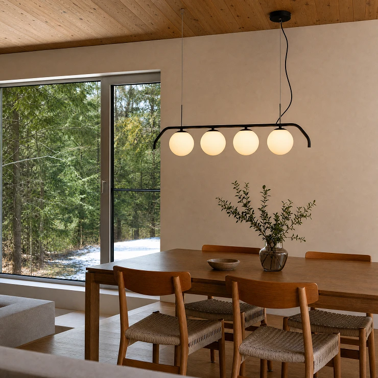 Hängande Lampa Carilia Quadra Grafit, Vit Matt
