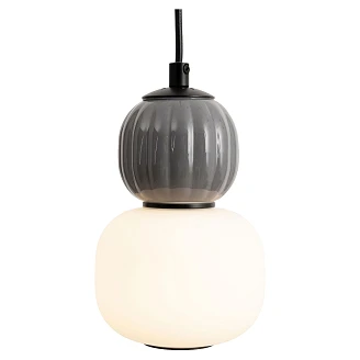 Hängande Lampa <strong>Sveg</strong>  Svart, Mörkgrå