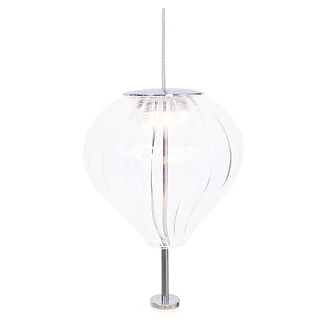 Hängande Lampa <strong>Oaxen</strong>  Duo Vit, Klarglas