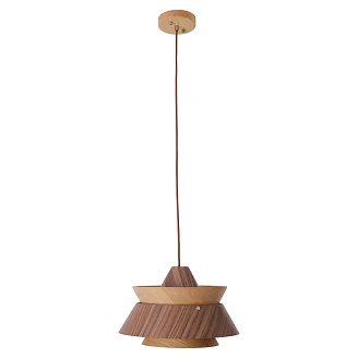 Hängande Lampa <strong>Dalsjö</strong>  Ljus Trä, Mörkt Trä