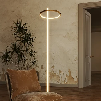 Golvlampa <strong>Gimo</strong>  Guld