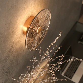 Vägglampa <strong>Positano</strong>  Guld, Bärnsten
