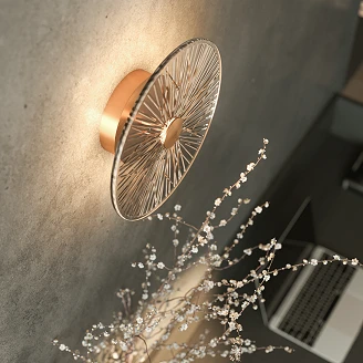 Vägglampa <strong>Positano</strong>  Transparent, Guld