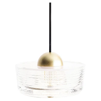 Hängande Lampa <strong>Ockel</strong>  Vit, Polerat Guld
