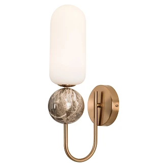 Vägglampa <strong>Tobo</strong>  Polerat Guld