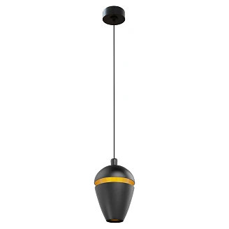 Hängande Lampa Järna Svart, Guld V1