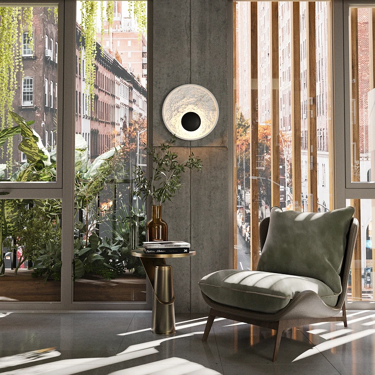 Vägglampa Alstorp Svart