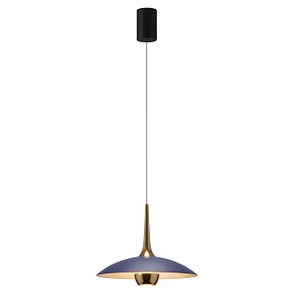 Hängande Lampa <strong>Rimbo</strong>  Blå, Guld