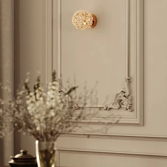 Vägglampa <strong>Lomary</strong>  Guld