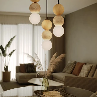 Hängande Lampa <strong>Marvro</strong>  Orange, Beige